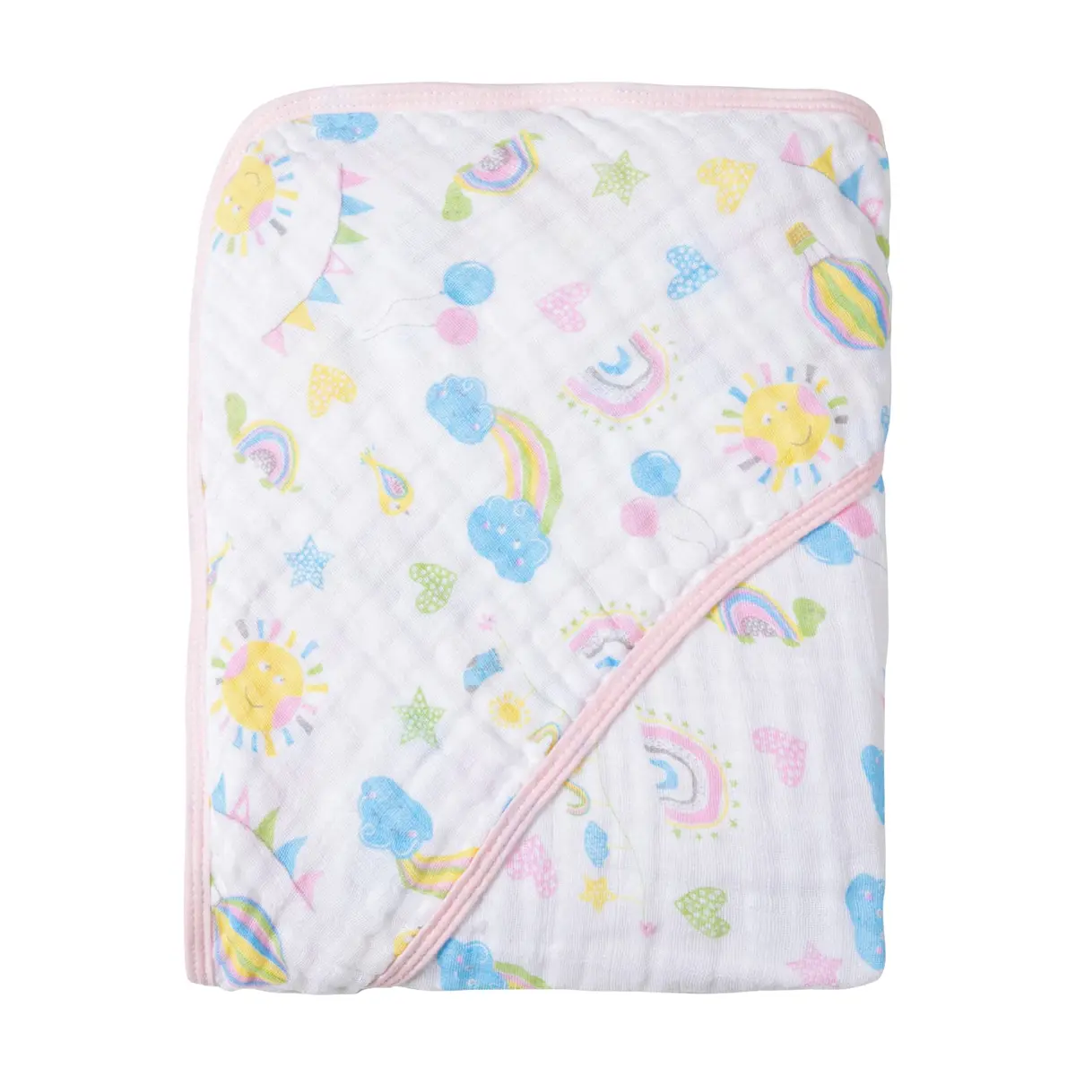 Toalha de Banho com Capuz Karinho, Estampado | Soft Especial, Solzinho