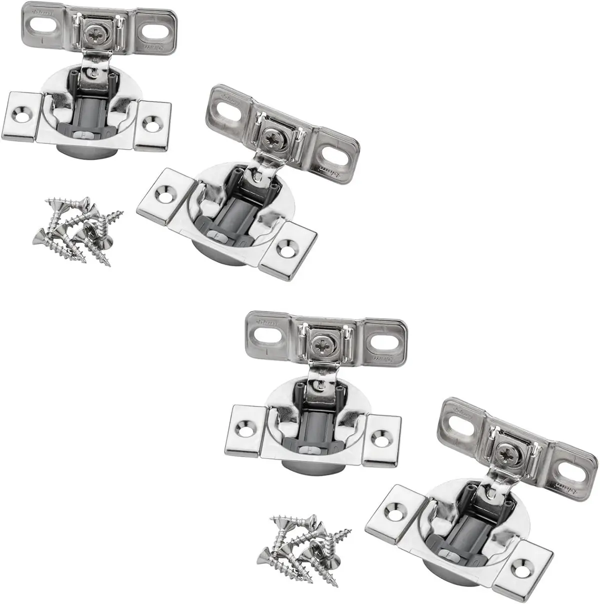 Dobradiça de sobreposição de 4,5 cm variável Bluemotion da Blum Compact Soft Close (4 dobradiças) - 1