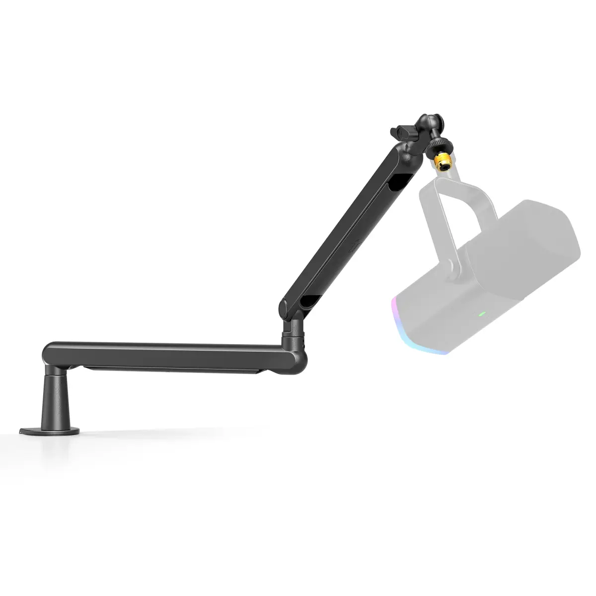 Suporte de microfone de braço de baixo perfil ajustável FIFINE com gerenciamento de cabos/montagem de mesa, lança de suspensão para K688 Ampligame AM8-BM88