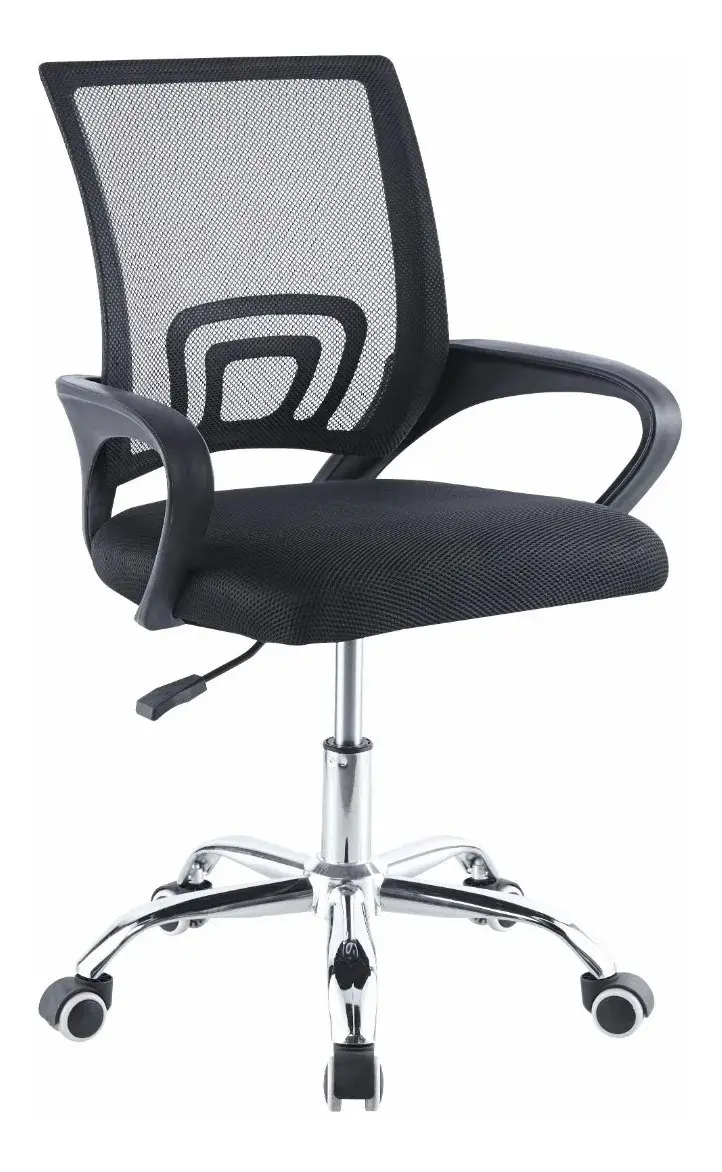 Cadeira de Escritório Ergonomica Preta Begonia Mesh Respirável