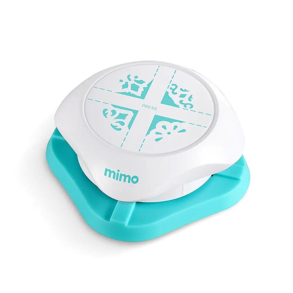 Mimo Furador de Cantos 4 em 1 - Arabescos - Versátil e Com Design Confortável Para o Manuseio - Possui a Base Antiderrapante - Cantos Decorados Incríveis em Diversos Tipos de Papéis