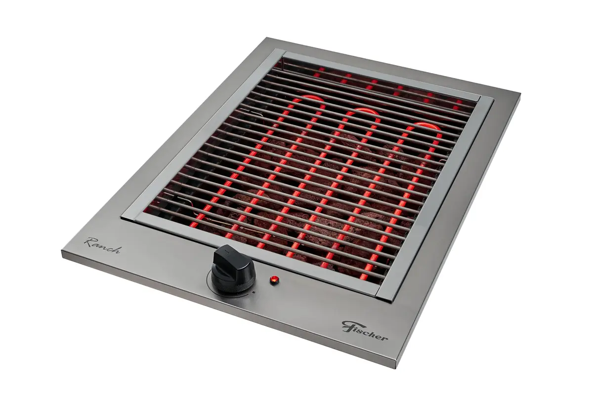 Fischer Churrasqueira Cooktop Elétrica com Pedra Vulcânica Inox 220V 31613-81800 - 1