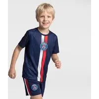Kit de Uniforme PSG Infantil Mini Craque Camiseta + Calção