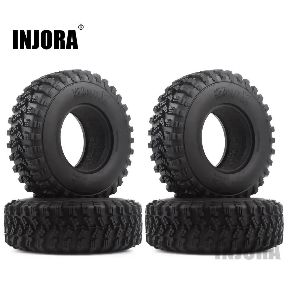 4 PCS 1.9 "Pneus de roda Voodoo KLR de borracha 105 * 35mm para 1:10 RC Crawler Axial SCX10 D90 TF2 MST Tamiya