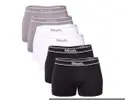 Kit 6 Cuecas Boxer Sem Costura Microfibra Masculina - 1