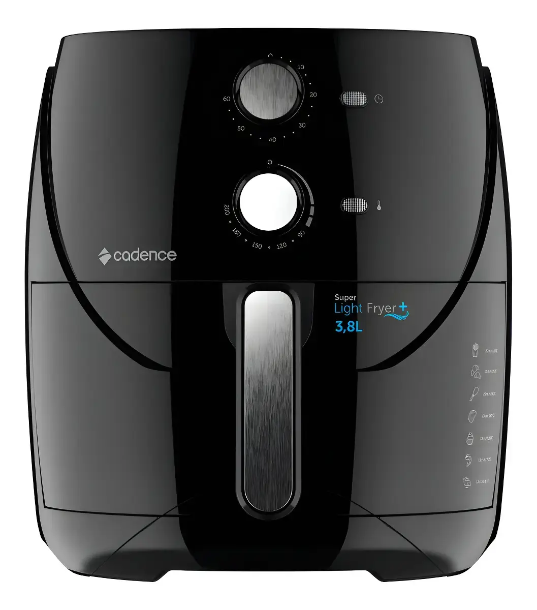 Air fryer Cadence Super Light Fryer + de 3.8L preto