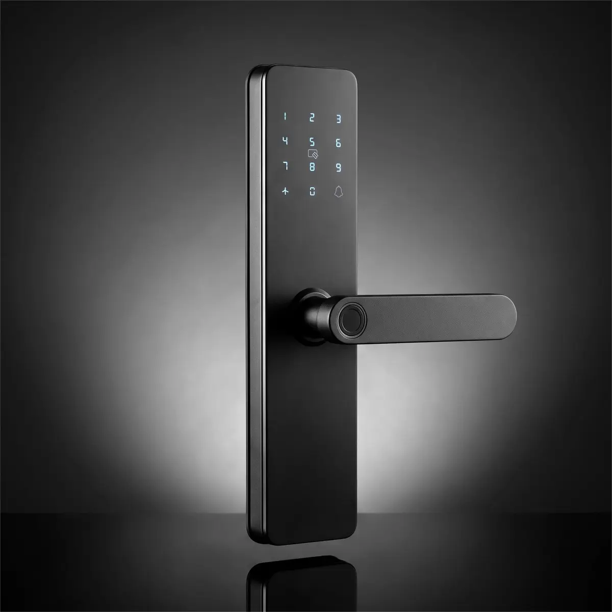 Fechadura Digital Smart Biométrica Black Piano WiFI Nexus | 6 Formas de Abertura, Wi-Fi com App Tuya, Estrutura Reforçada, Sensor Nova Geração, Pilha AA
