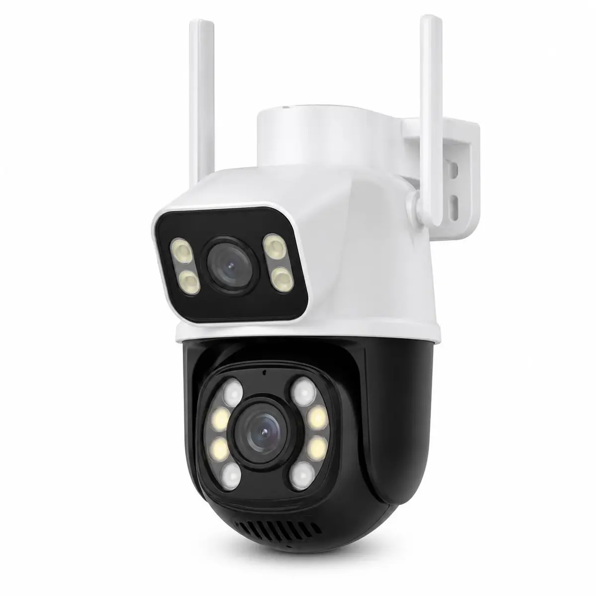 Câmera de Segurança Externa Wi-Fi 6MP Lente Dupla A28, 2,4 GHz, Branca | Visão Noturna Colorida, Rastreamento Humano por IA, Áudio 2 Vias, IP66 e iCSee para Casa, Garagem e Área Externa - 1
