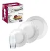 Aparelho De Jantar Pétala Opalite 16 Peças Duralex Nadir Cor Branco Liso - 1