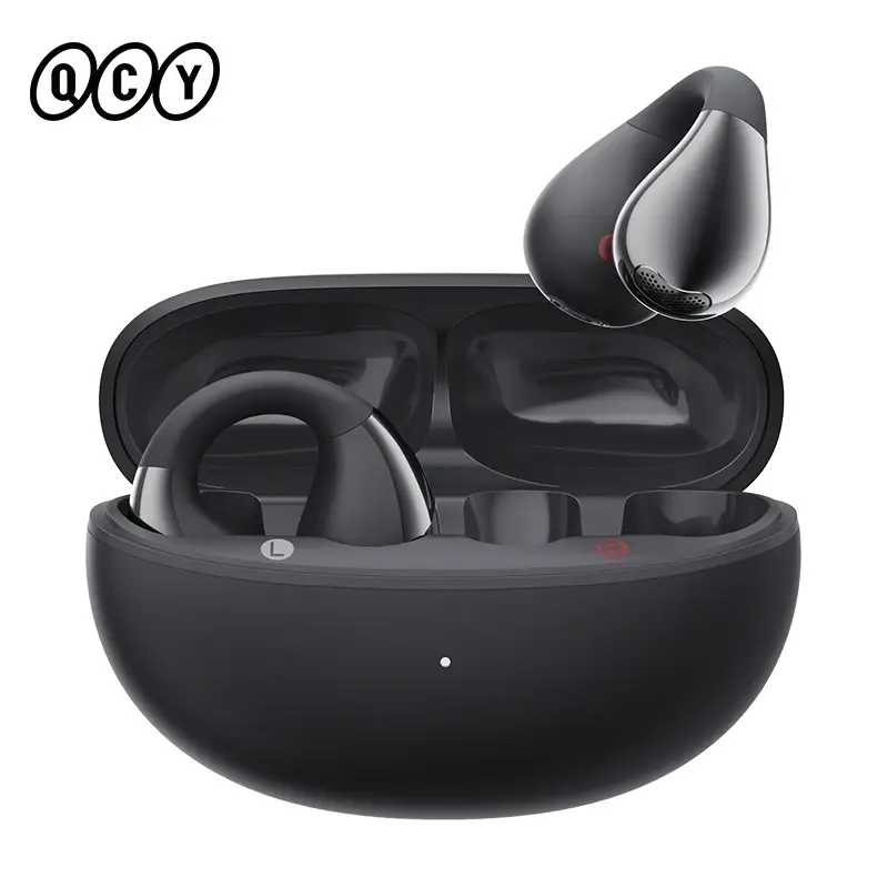 QCY Crossky C30 earclip fones de ouvido sem fio bluetooth 5.4 orelha aberta esportes tws fones de ouvido de conexão dupla clip-on fone de ouvido