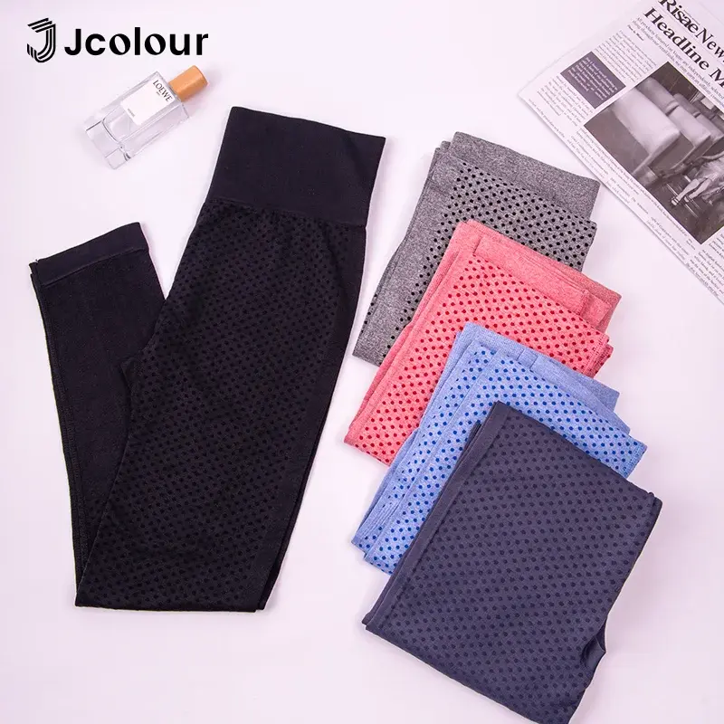 Calça legging de ioga feminina, Calça esportiva sem costura, O tecido é confortável e não deixa a luz passar pelas costas - 1