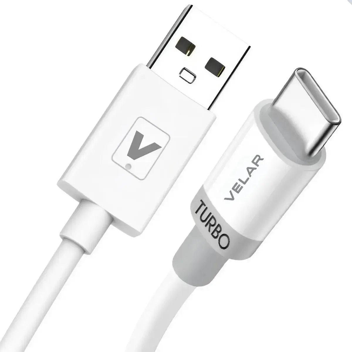 Cabo Usb Carregador Celular USB 3 Metros Turbo 4.0 Branco - 1