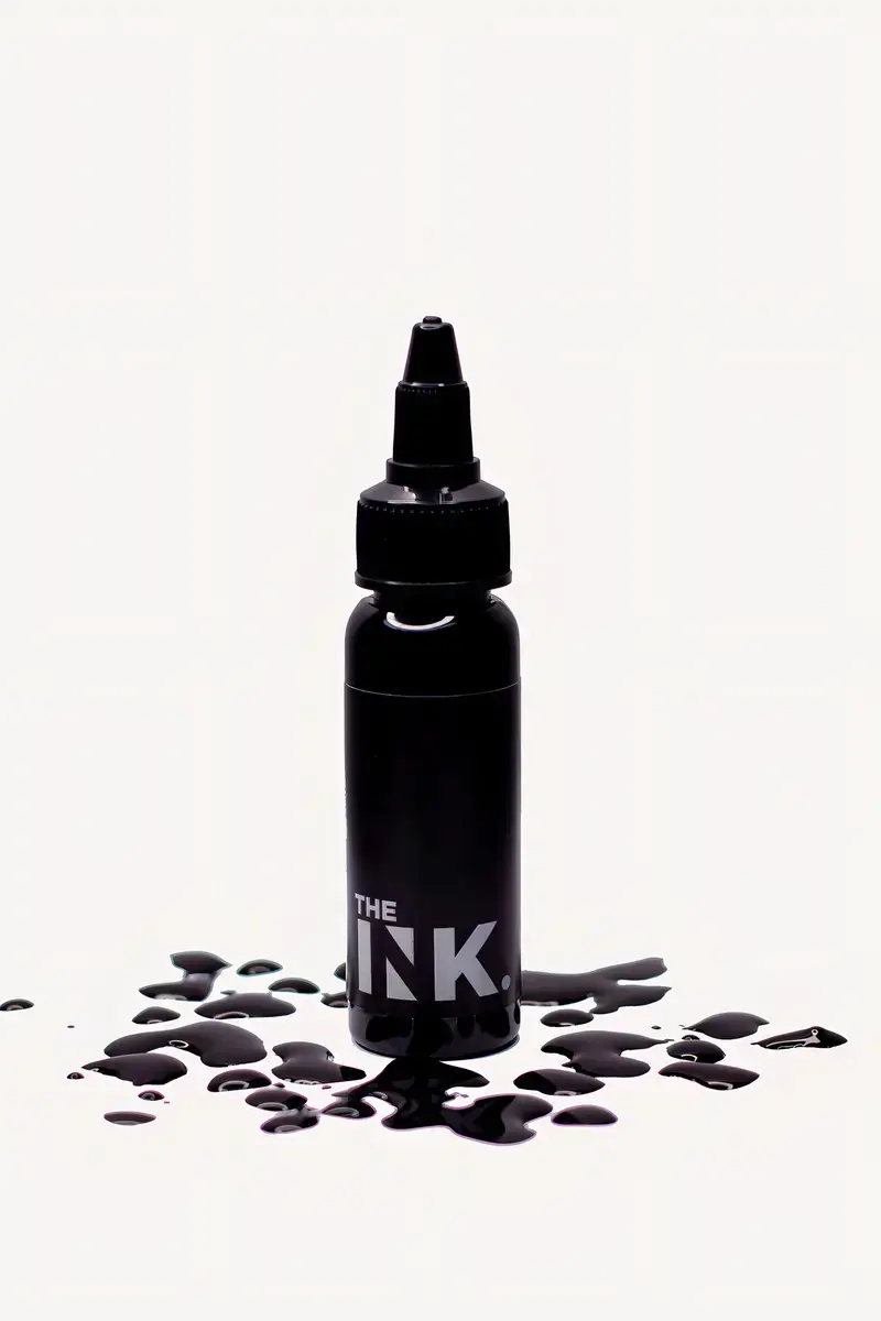 Tinta The Ink Tattoo Tatuagem 30ml - Lançamemnto Cor Black Outlining thumbnail 2