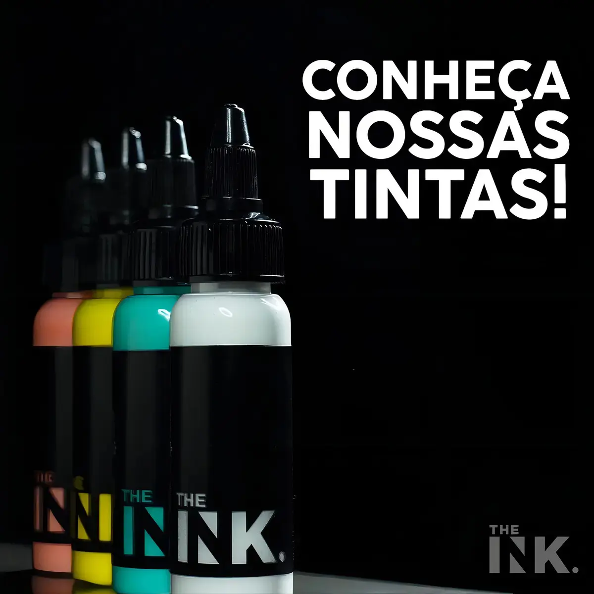 Tinta The Ink Tattoo Tatuagem 30ml - Lançamemnto Cor Black Outlining thumbnail 3
