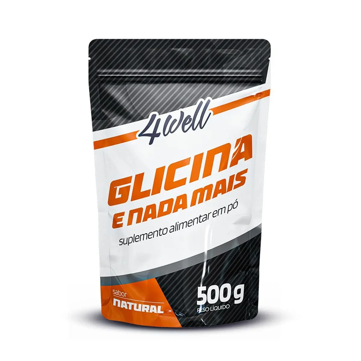 4well Glicina 500g em Pó 100% Pura Suplemento Alimentar