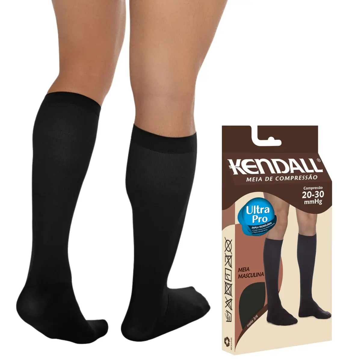 Meia Kendall Alta Compressão, Kendall, Masculino