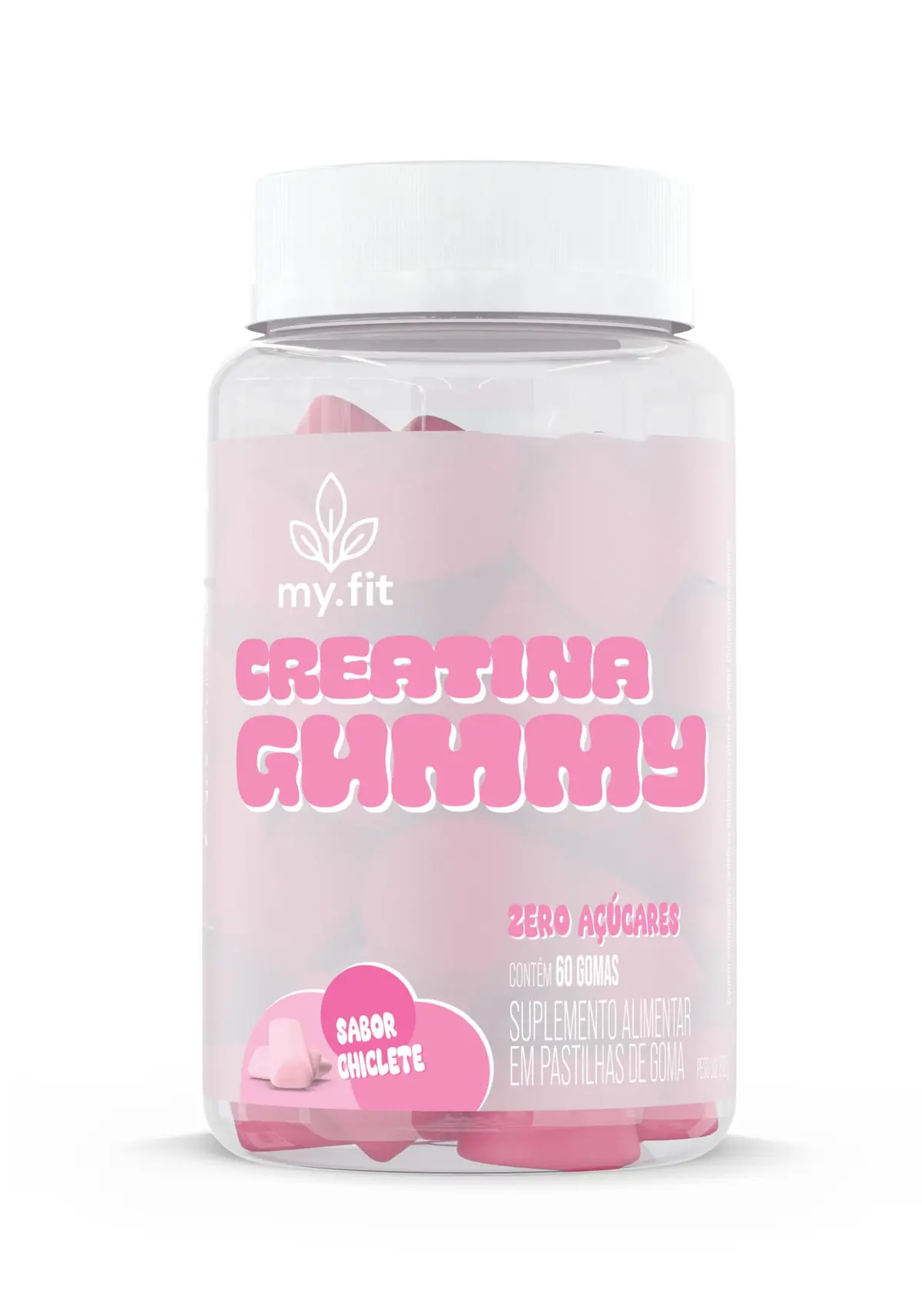 Creatina Gummy (60 Gomas) 3g de Creatina por Dose, Zero Açúcar - My Fit