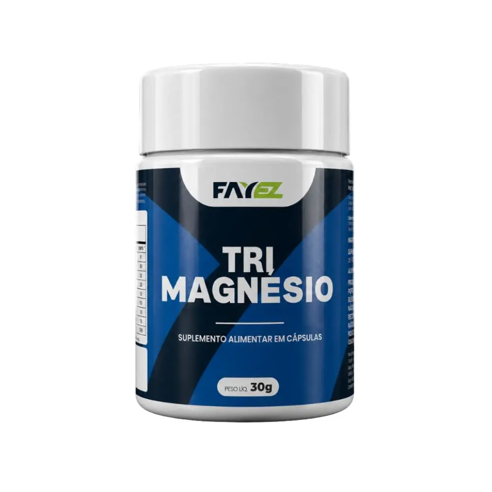 Trimagnésio Fayez Suplemento Alimentar em Cápsulas 60 Cápsulas 260mg Bisglicinato e Malato - 1