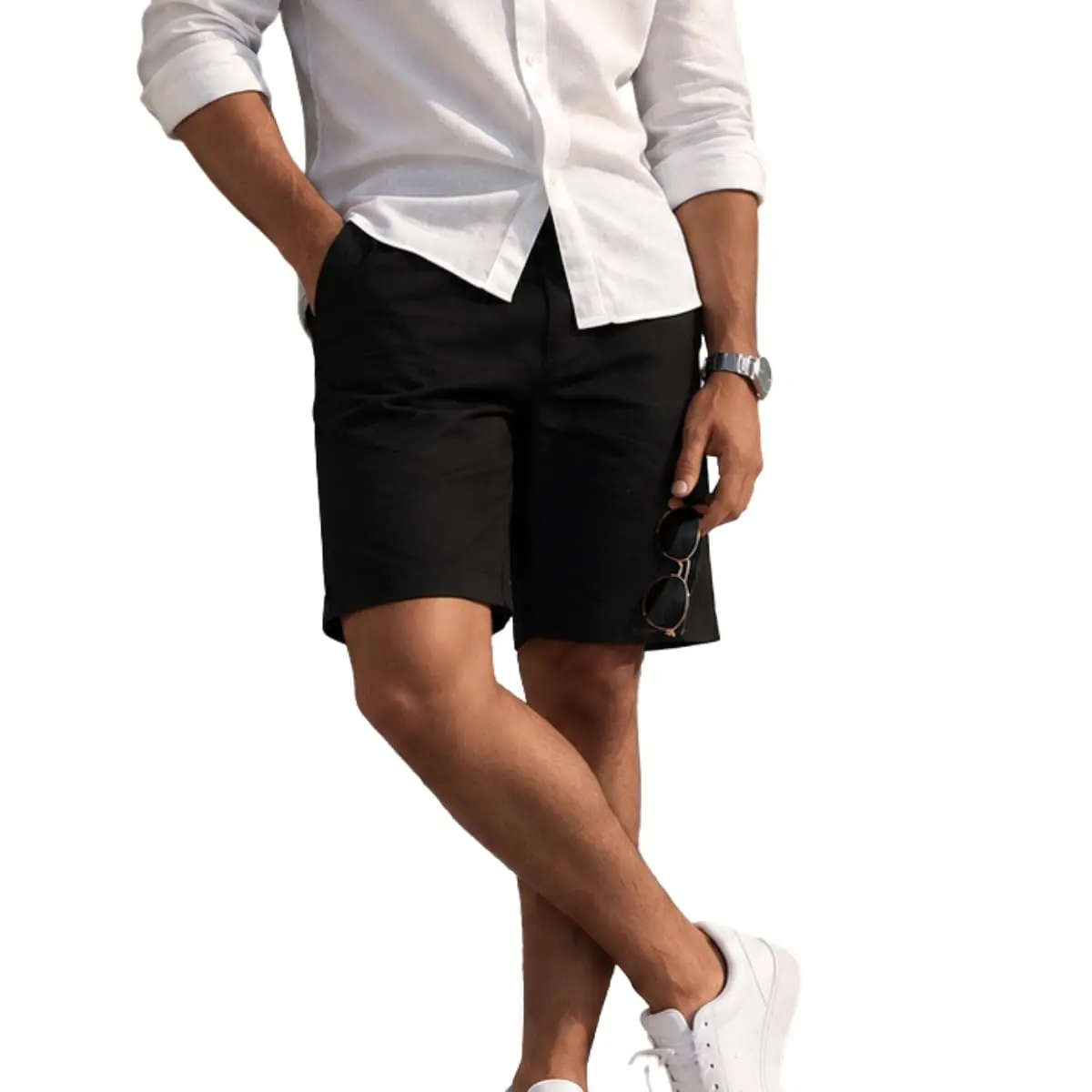 Bermuda Sarja Colorida Jeans Premium Masculino Diversas Cores