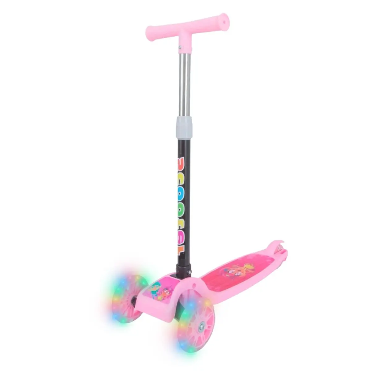 Scooter Infantil Patinete 3 Rodas Até 30Kg Criança com Led