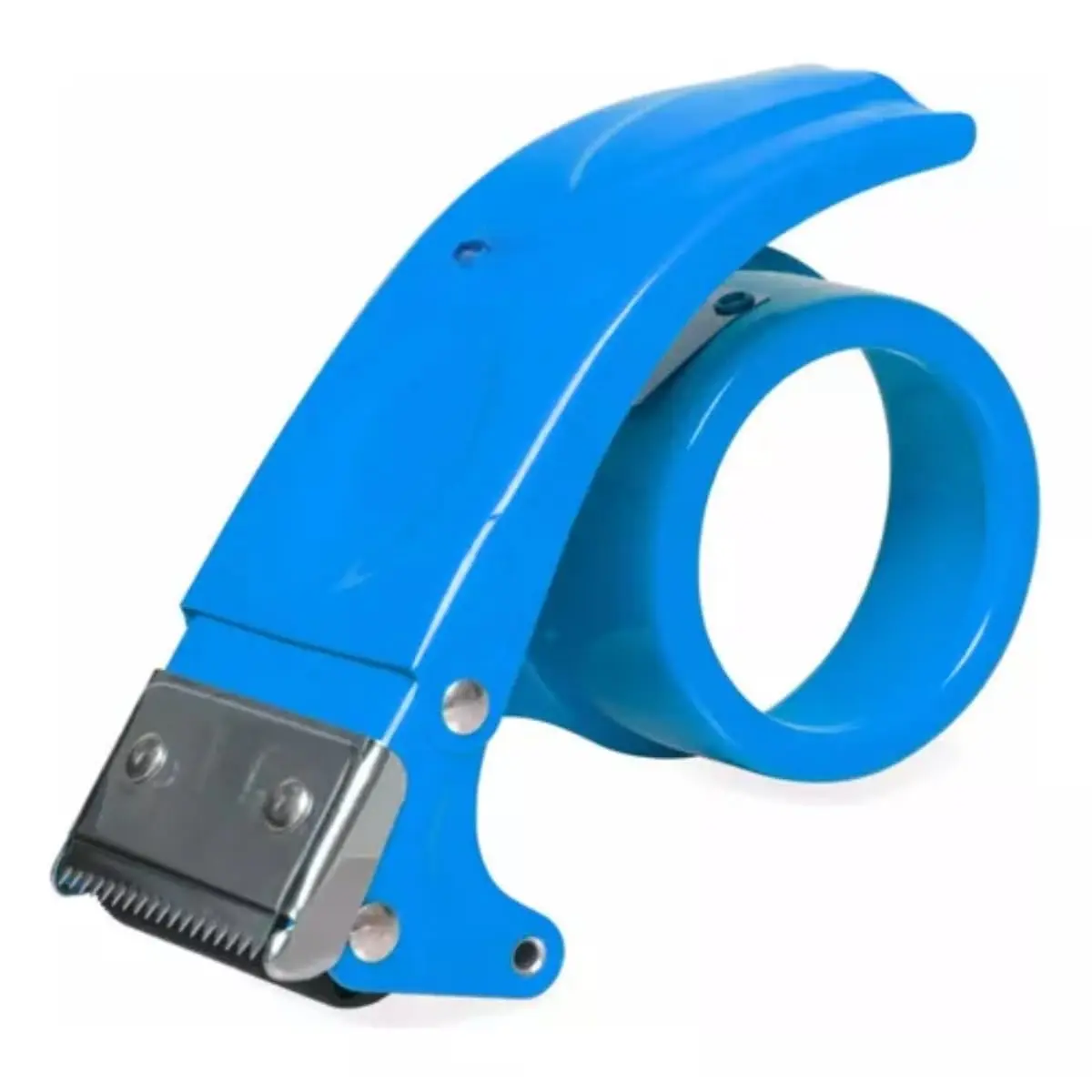Suporte Aplicador de Mão Para Fita Adesiva Larga, Cortador Fita Durex Grande, Lacradora, Precisão e Agilidade - TYDA (AZUL)