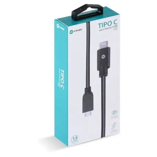 Cabo Usb-c X Micro Usb B Macho 2.0 1 5 Metros - C20mua-15 Vin - 1
