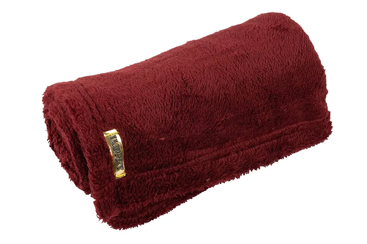 Luppet Manta Cobertor De Pelo 80X60 Para Cachorro Ou Gatos Malbec Vinho