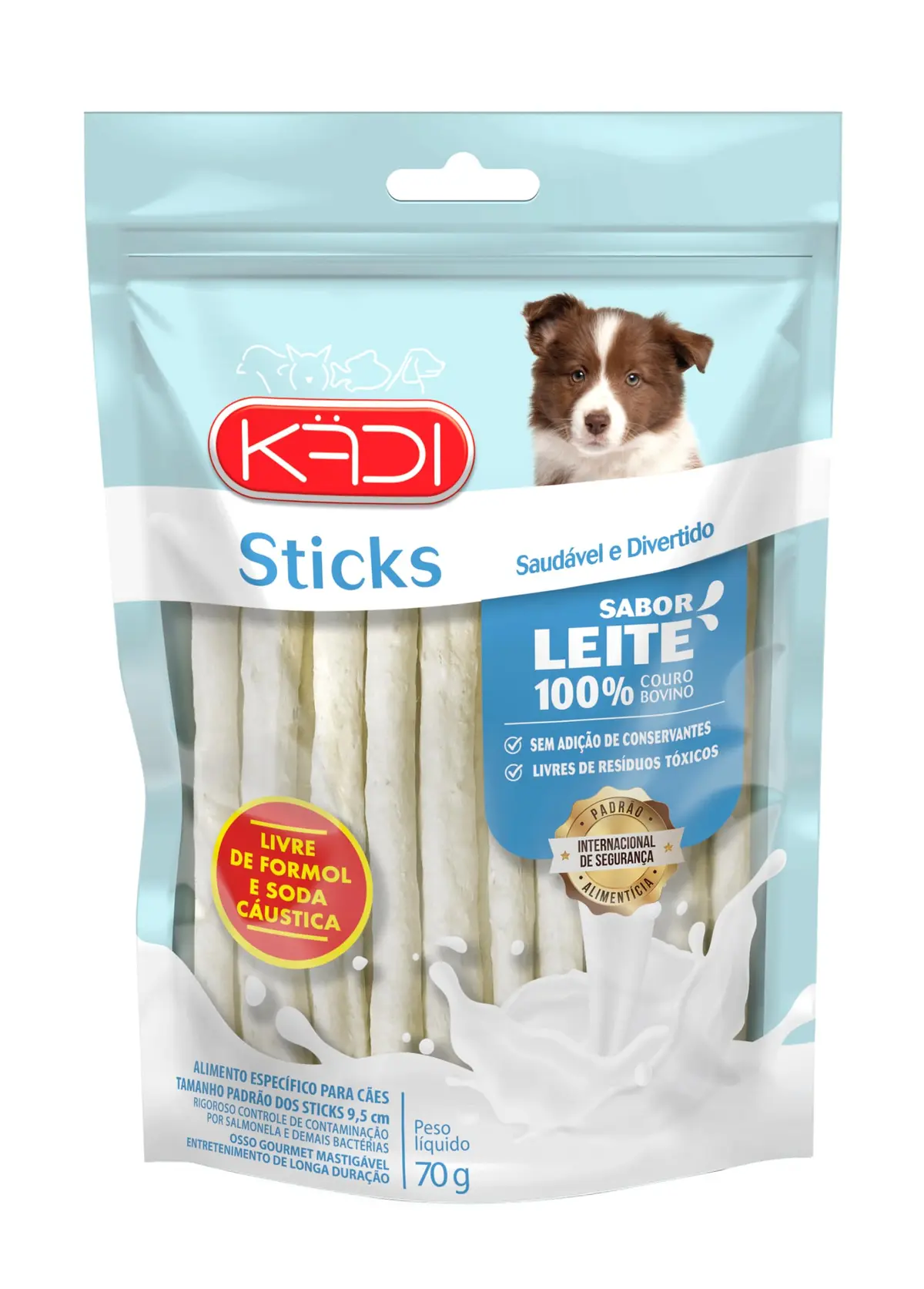 Sticks Kädi Sabor Leite 70G - 1