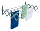 Varal Sanfonado Parede Retrátil 60cm Alumínio Não Enferruja Alumínio - 1