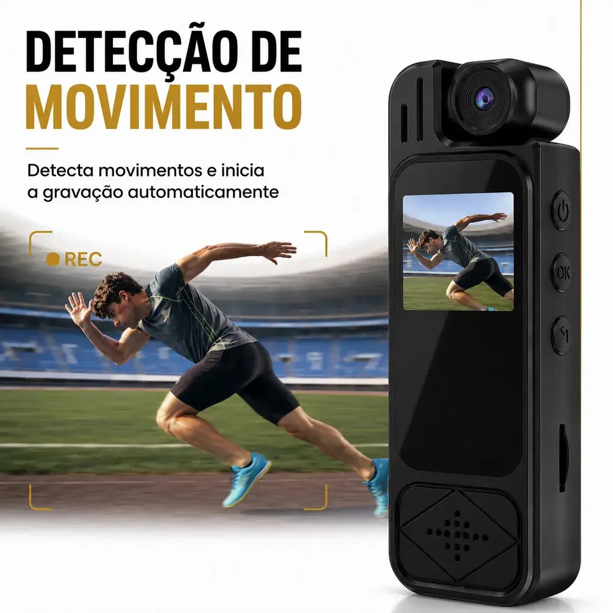 Câmera de Ação SPOETRY 4K Wi-Fi Com Lente Giratória e Visão Noturna thumbnail 4