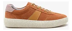 Democrata Tênis Feminino Bora Marrom/amarelo - 1