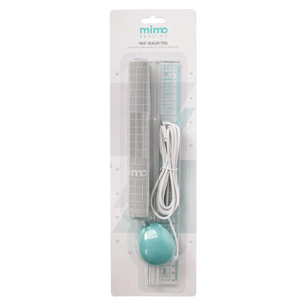 Mimo Sealing Selador de Embalagens - Sela Vários Materiais com Muito Mais Qualidade - Aquecimento Instantâneo - Acompanha Base de Silicone 33cm x 21 cm e Régua Guia Transparente 30 cm - 1