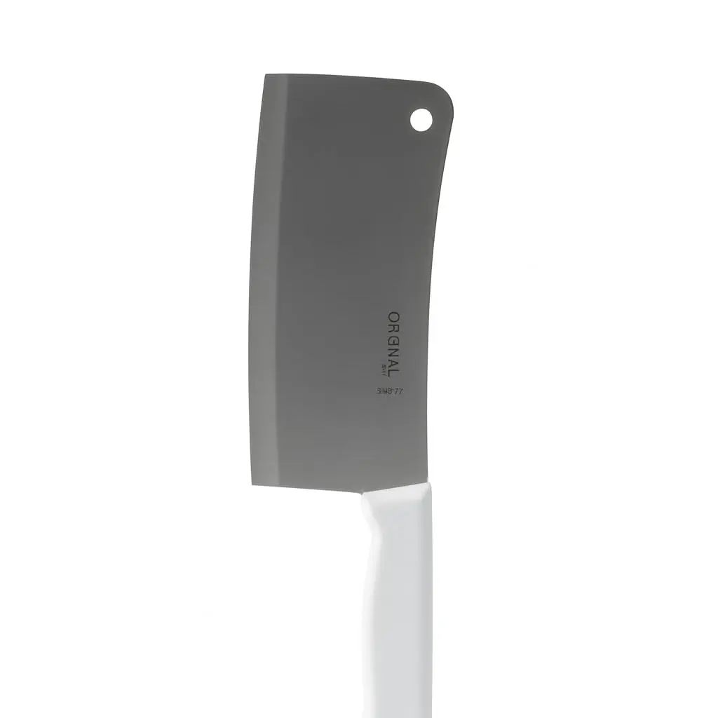 Cutelo Profissional Premium Corte Em V Lâmina em Aço Inox Cabo Ergonômico Para Carnes E Peixe Peixeira 8''
