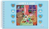Comfy and Cozy Blue - Para Colorir - 1