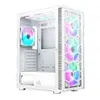 Gabinete Gamer X3 Glass Mid Tower Branco c/ 6 Fans - 1