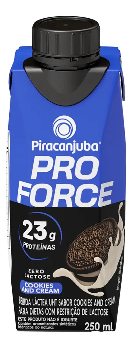 Bebida Láctea Piracanjuba Proforce Cookies and Cream - 12 Unidades -250ml thumbnail 2