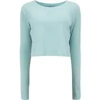 Blusa Cropped Feminina ASICS Manga Longa Cava Tradicional - 1