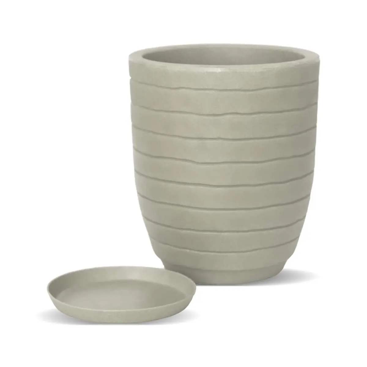 Vasart Relevo Vaso de Flores, Camurça, 39x49cm