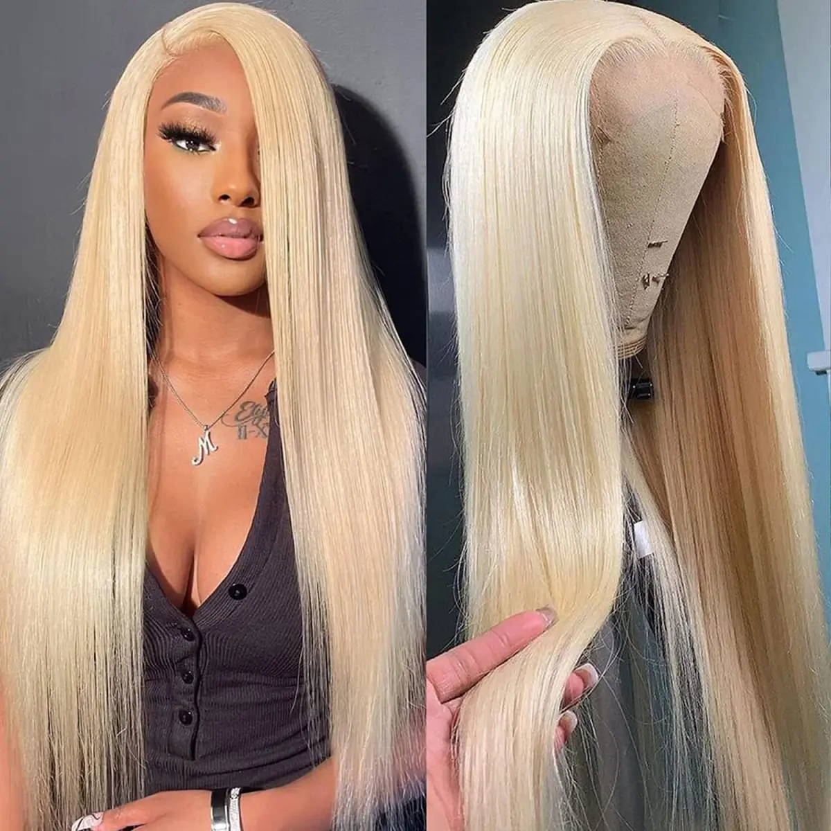 13x4 13x6 hd transparente completo laço frontal perucas 613 loira colorido em linha reta peruca de cabelo humano perucas dianteiras do laço para mulher 46 polegadas