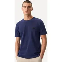 Camiseta Calvin Klein Masculina Piquet Orgânico Azul Marinho