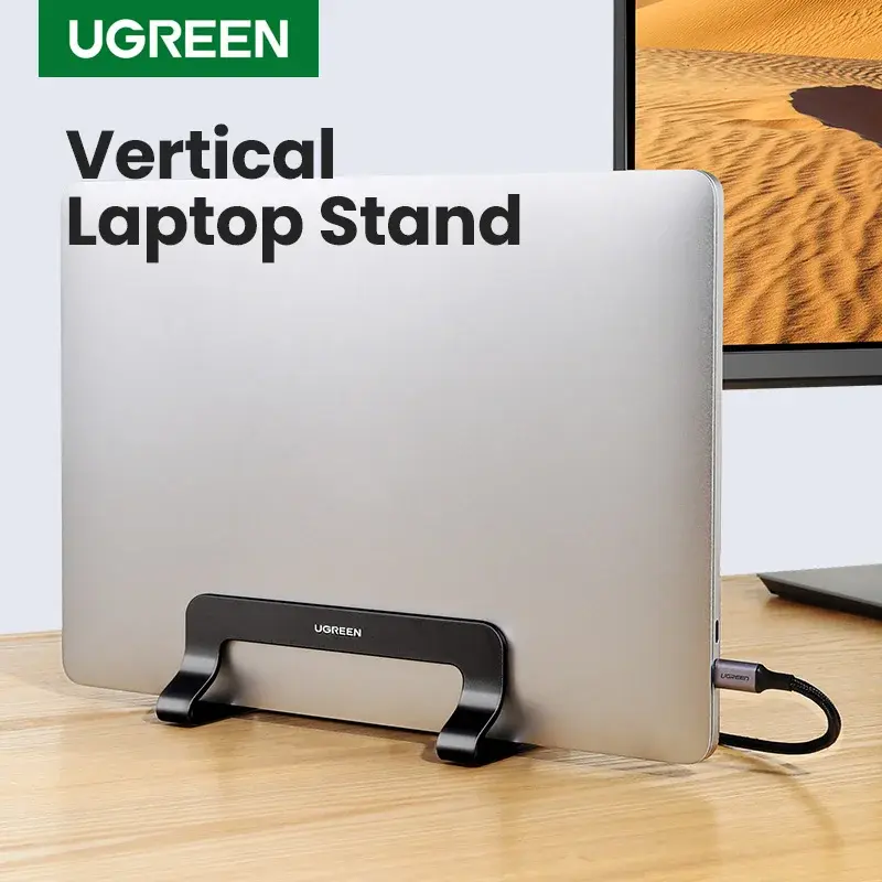 UGREEN-Suporte Vertical Laptop, Alumínio, Portátil, Suporte para Notebook, MacBook Air Pro, Tablet, Suporte para Telefone