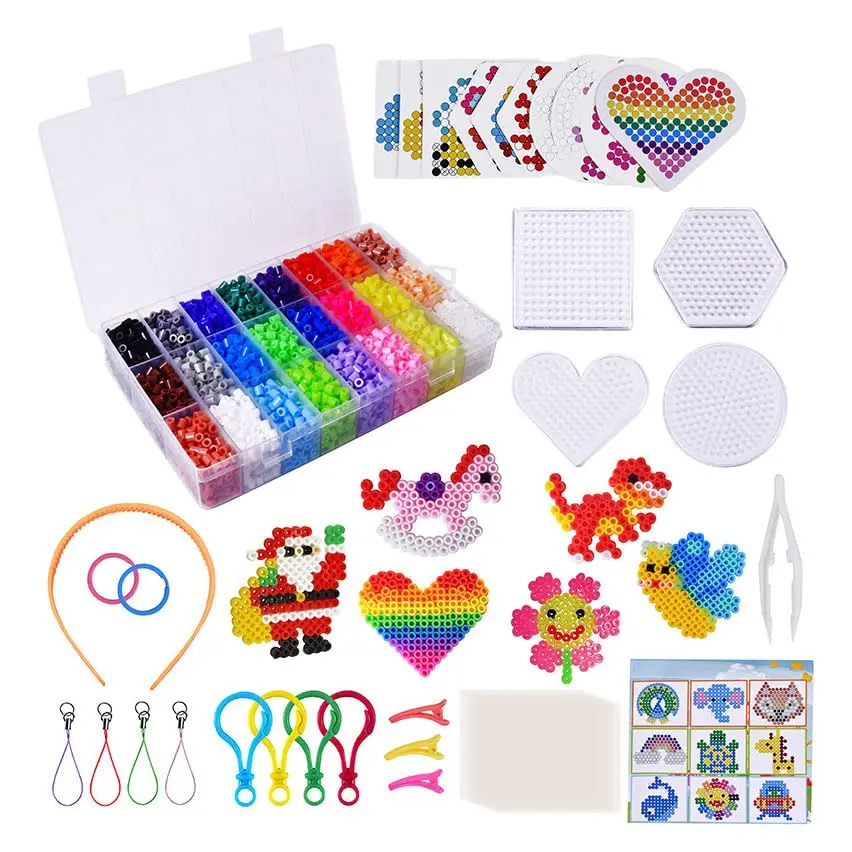 Conjunto de 6300 Contas Fundidas de 5 mm para Artesanato DIY | Meninos e Meninas, Brinquedos Criativos, 6300 Peças, 5 mm