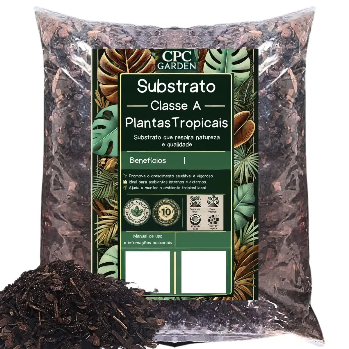Substratos Classe A CPC Garden Plantas tropicais (3 Litros) - 1