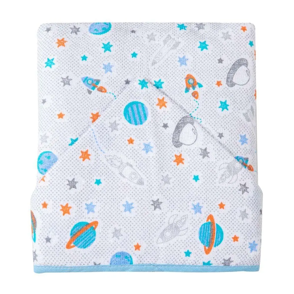 Papi Textil Toalha de Banho Felpuda Karinho com Capuz Estampado, Planetas