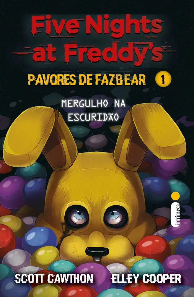 Livro Mergulho na escuridão, de Scott Cawthon. Editorial Intrínseca, tapa mole, en português (2024)