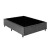 Base Box Viúva Santo Box Suede Cinza 40x128x188 - 1