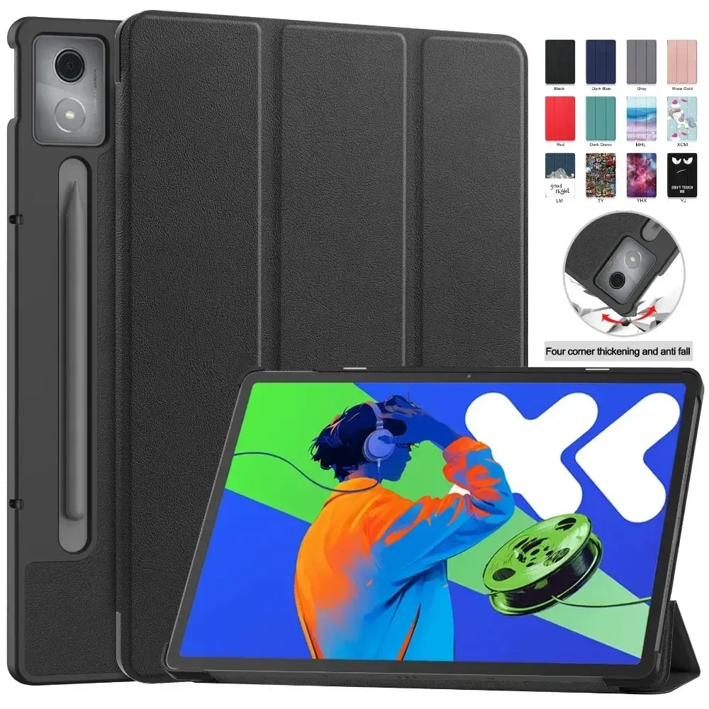 Capa Inteligente com Suporte Tri-Fold para Tablet Lenovo XiaoxinPad Xiaoxin Pad Pro 12.7 2025, Capa Funda para Xiaoxin Pad Pro 12.7 2025