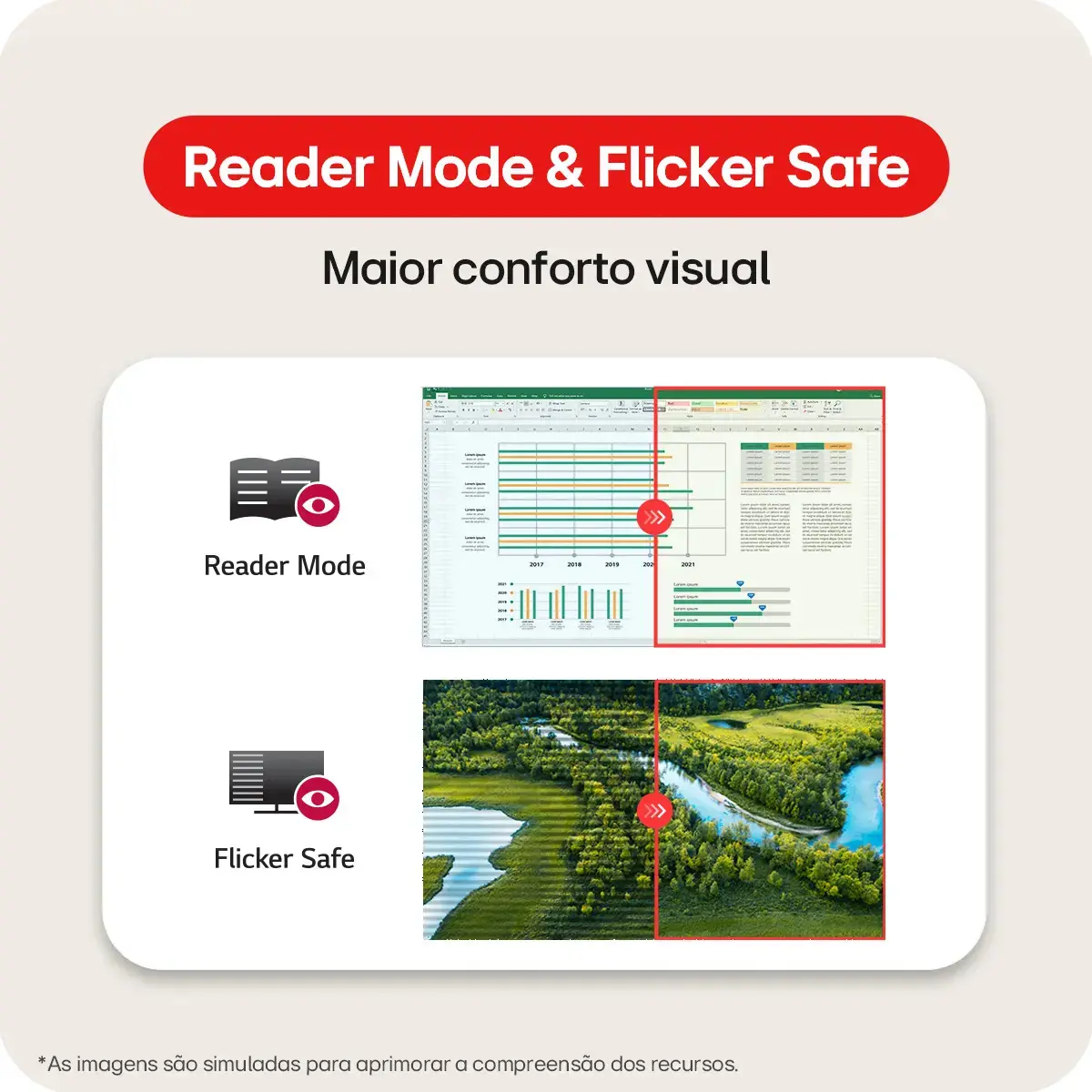Monitor LG LED 20" - HD+, 75Hz, 2ms, HDMI/VGA, Modo Leitura, Flicker Safe, Black Stabilizer, Dynamic Action Sync, Preto- 20U401A thumbnail 4