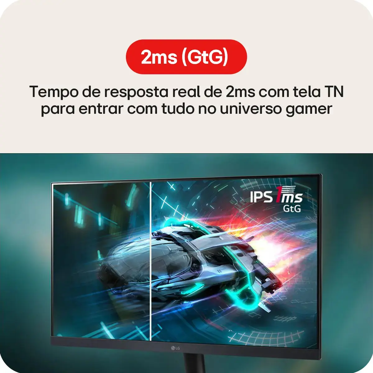 Monitor LG LED 20" - HD+, 75Hz, 2ms, HDMI/VGA, Modo Leitura, Flicker Safe, Black Stabilizer, Dynamic Action Sync, Preto- 20U401A thumbnail 6