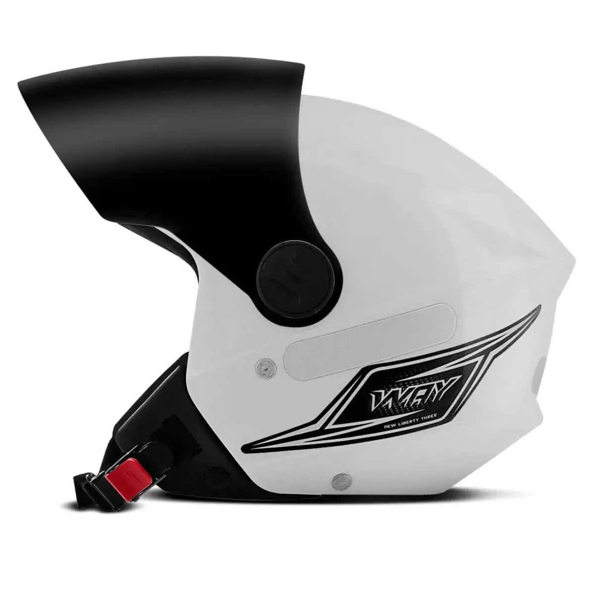 CAPACETE ABERTO MIXS WAY BRANCO TAM. 58 VIS. FUMÊ